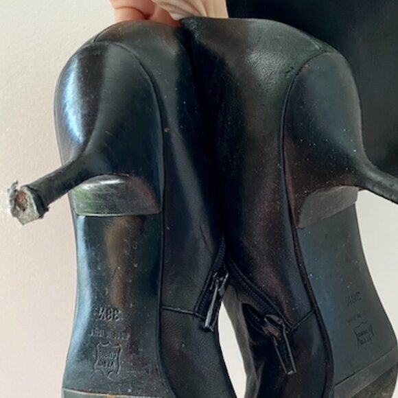 Vintage Genuine Leather Stiletto Boots from Barney's New York - Picture 6 of 7